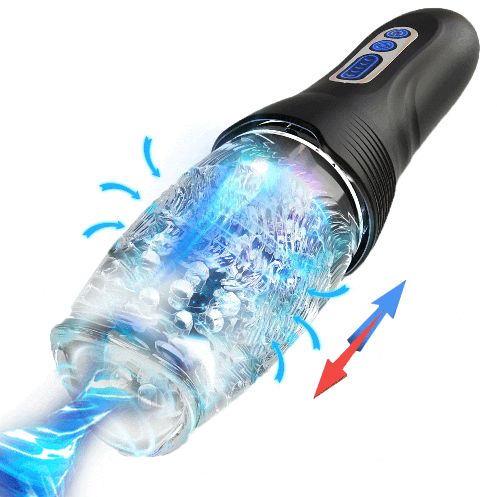 3.0 Version Male Rose Toy Thrusting Rotating And Vibrating Oral Sex Masturbation Cup