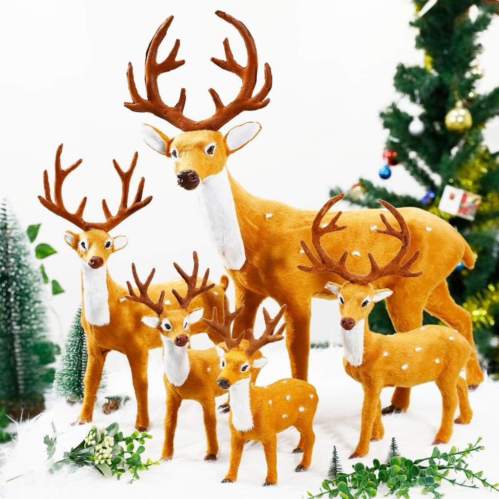 Plush Reindeer Christmas Decor
