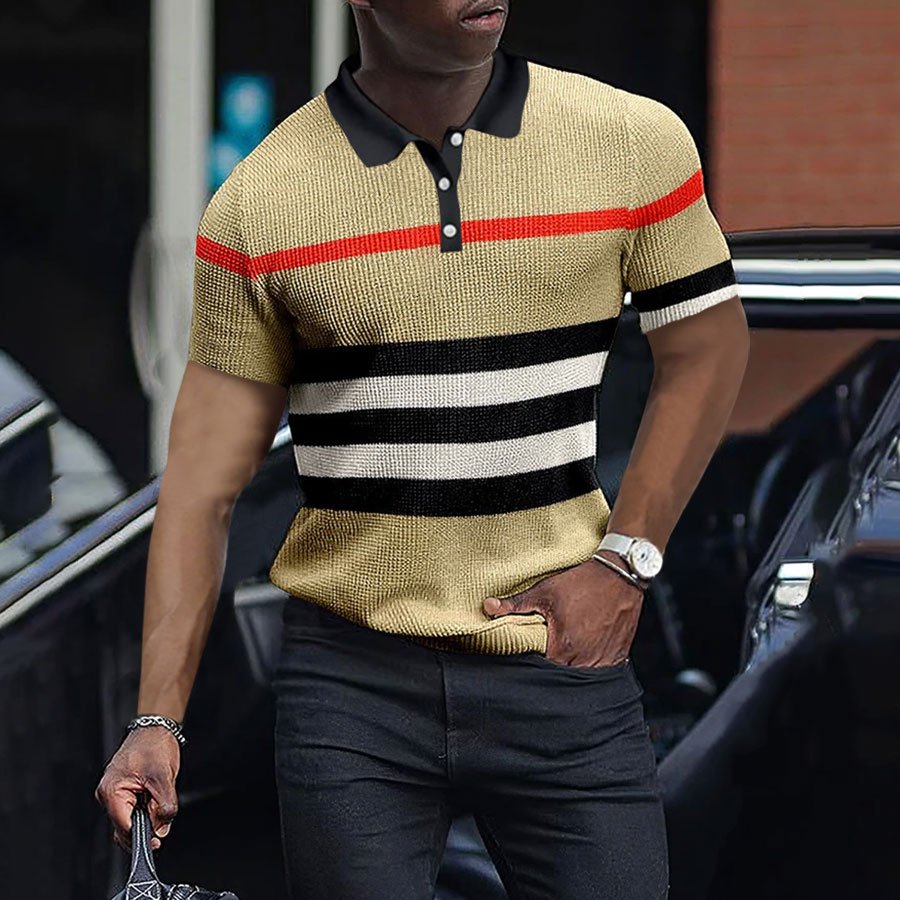 Men's Business Casual Polo Shirt