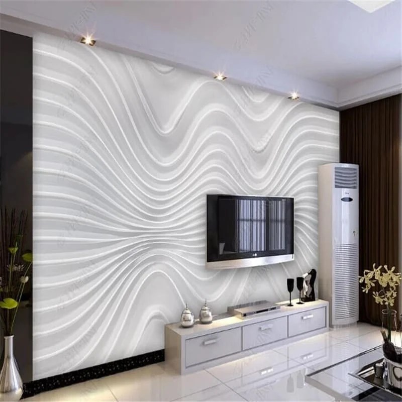 Nigikala Atmospheric Threedimensional Bedroom Mural Simple Design TV