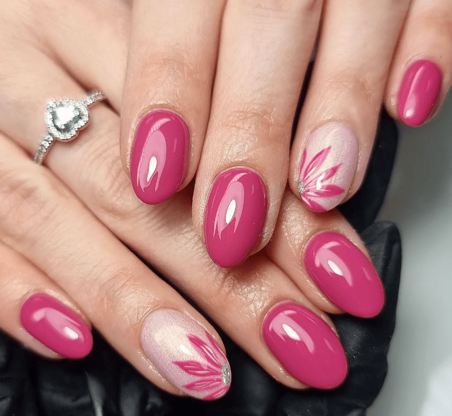 Pretty Spring Nails Ideas Flower Nail Art Designs