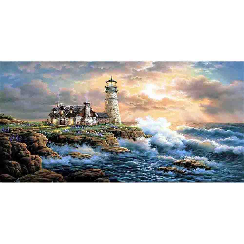 Lighthouse11CT Stamped Cross Stitch Kit(85*40cm)