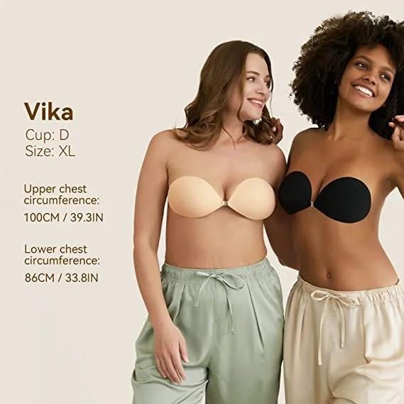 Adhesive invisible gathering bras