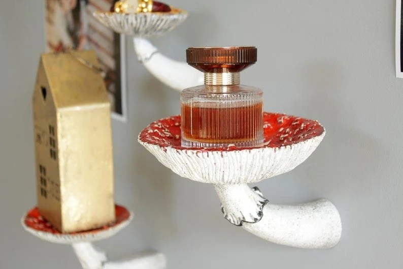 Mushroom Hanging Shelf, Wall Floating Shelf