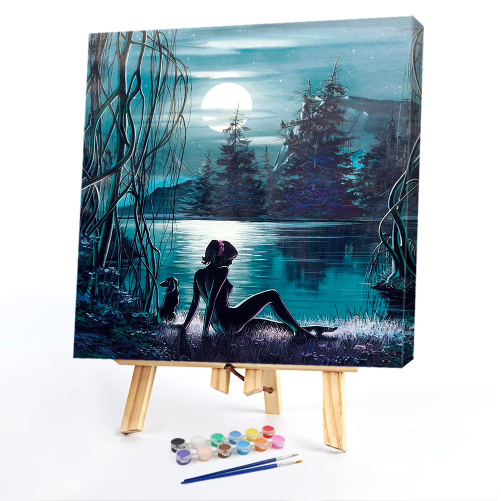 LakesidePaint By Numbers Acrylic Painting 40*40CM