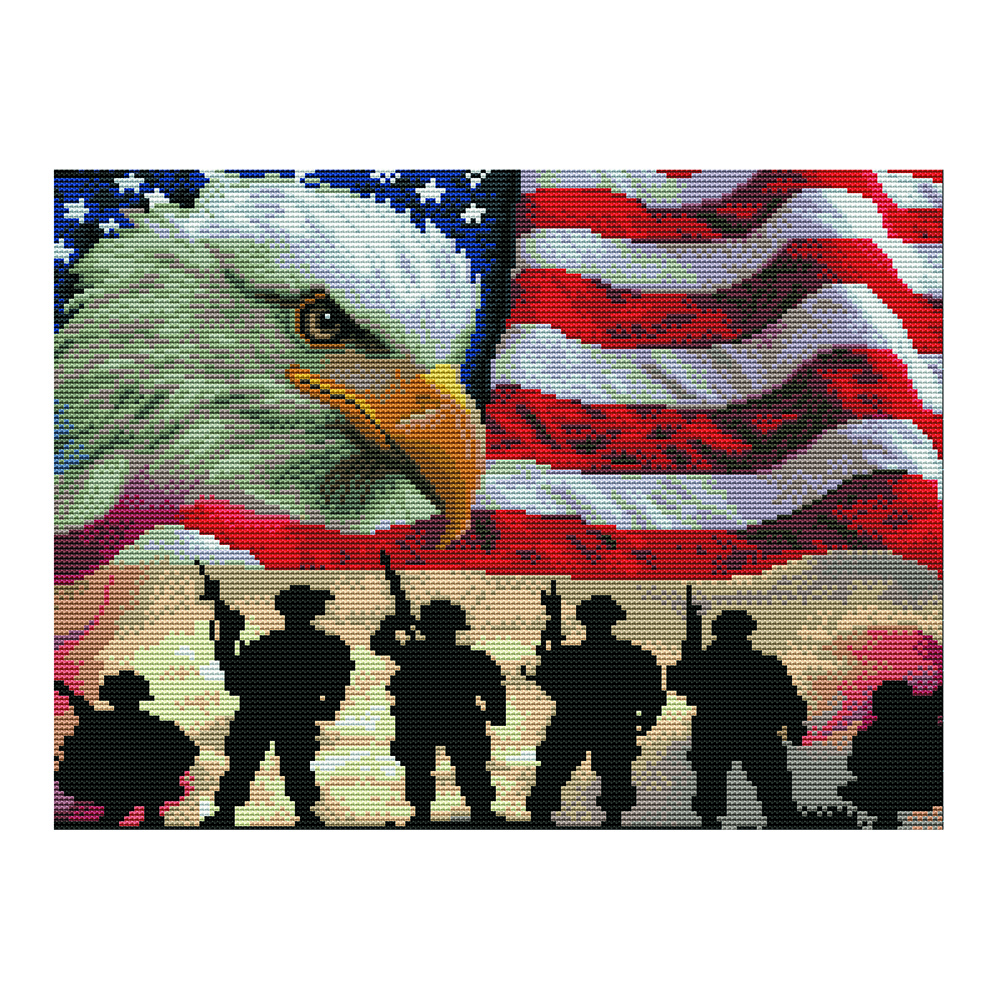 Eagle11CT Stamped Cross Stitch Kit(46*36cm)
