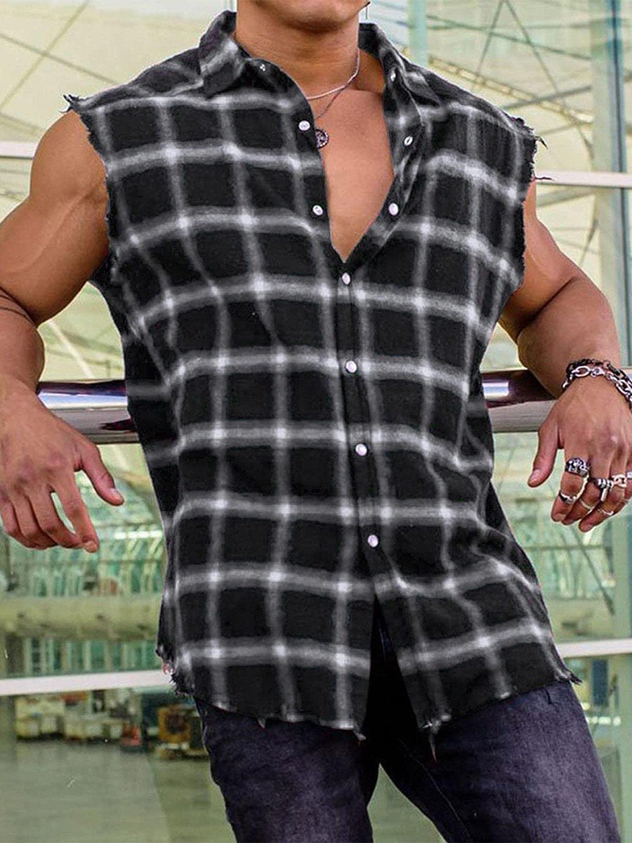 Men's Sexy Sleeveless ButtonUp Shirts