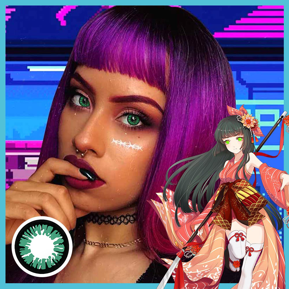 Glamor Green Halloween Contacts