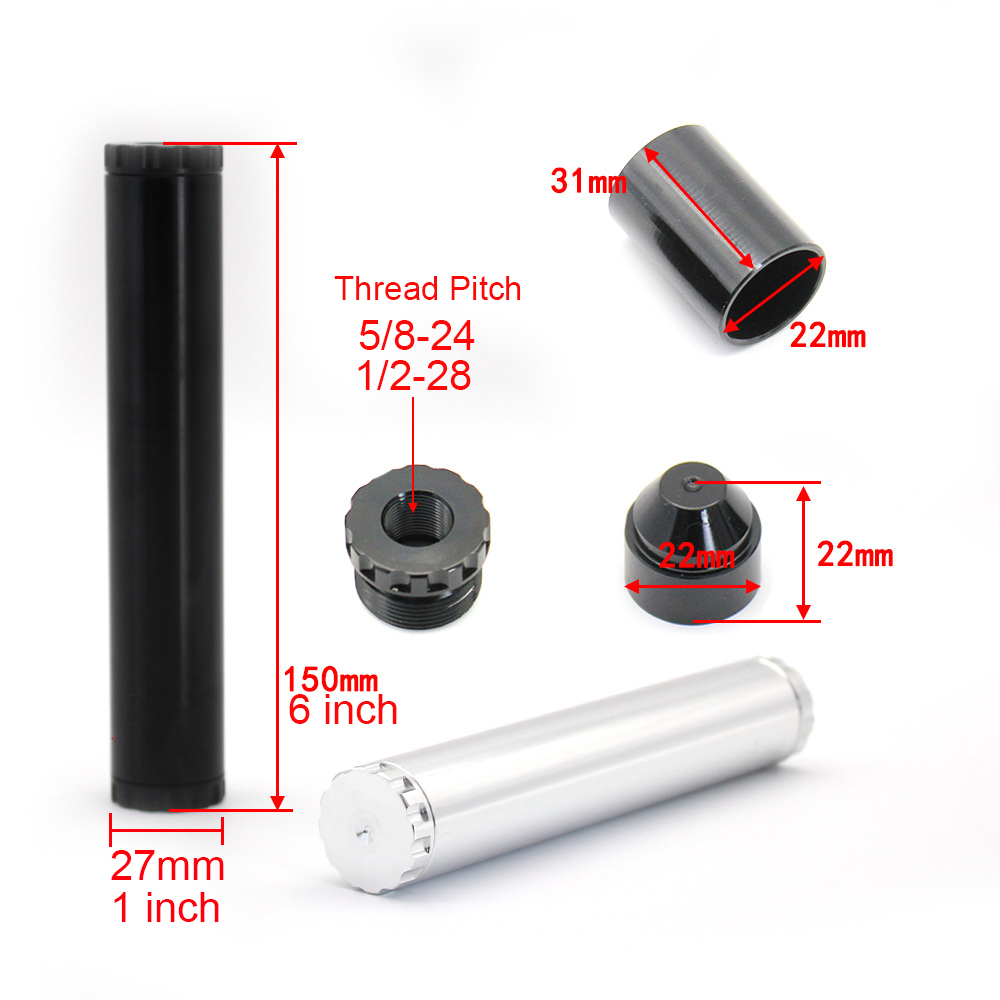 6 inch 11 Pcs Oil Fuel Filter Solvent Trap for Cars 1/220 1/228 5/824 for 22lr .223 SCS SKS