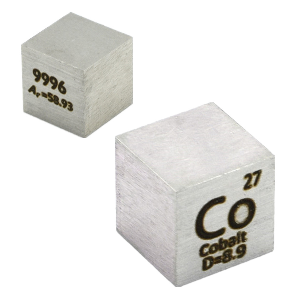 Pure Metal Cobalt 10mm Density Co Cube for Element Collections Lab