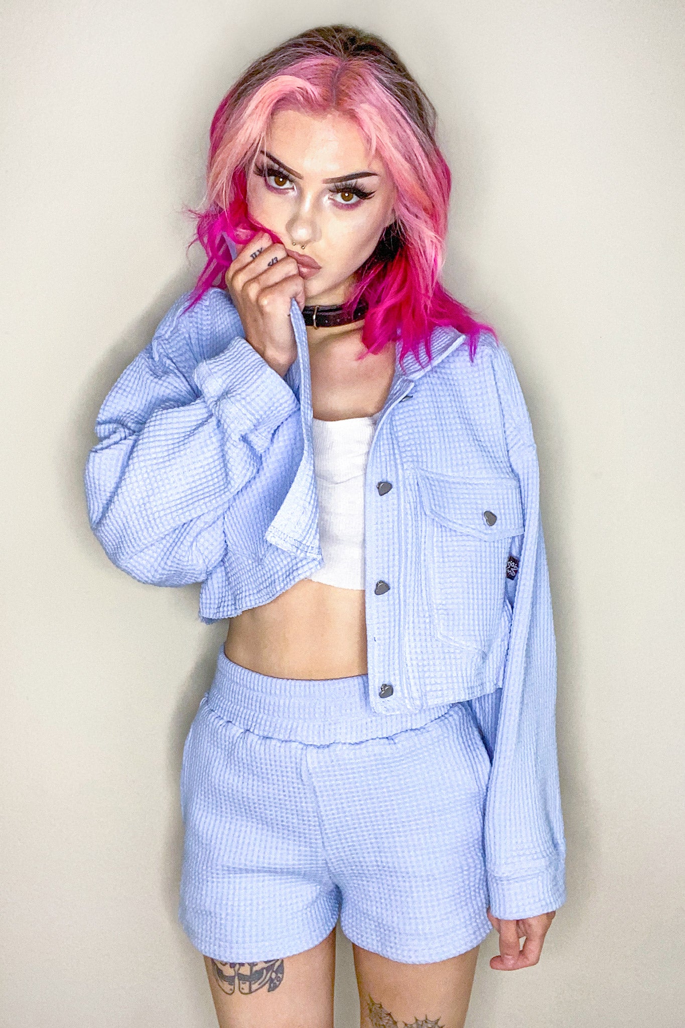 Blueberry Waffle Set