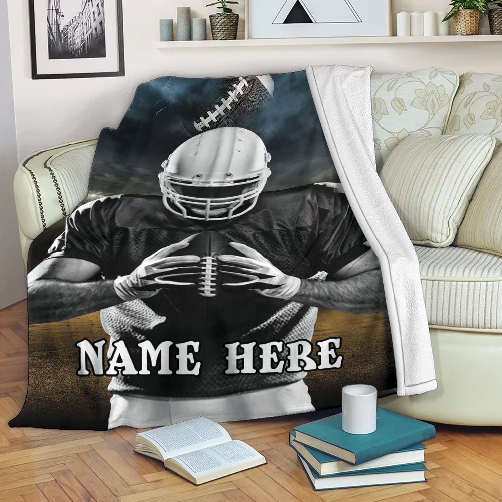 Personalized SuperBowl Blanket Football Blanket, American Football