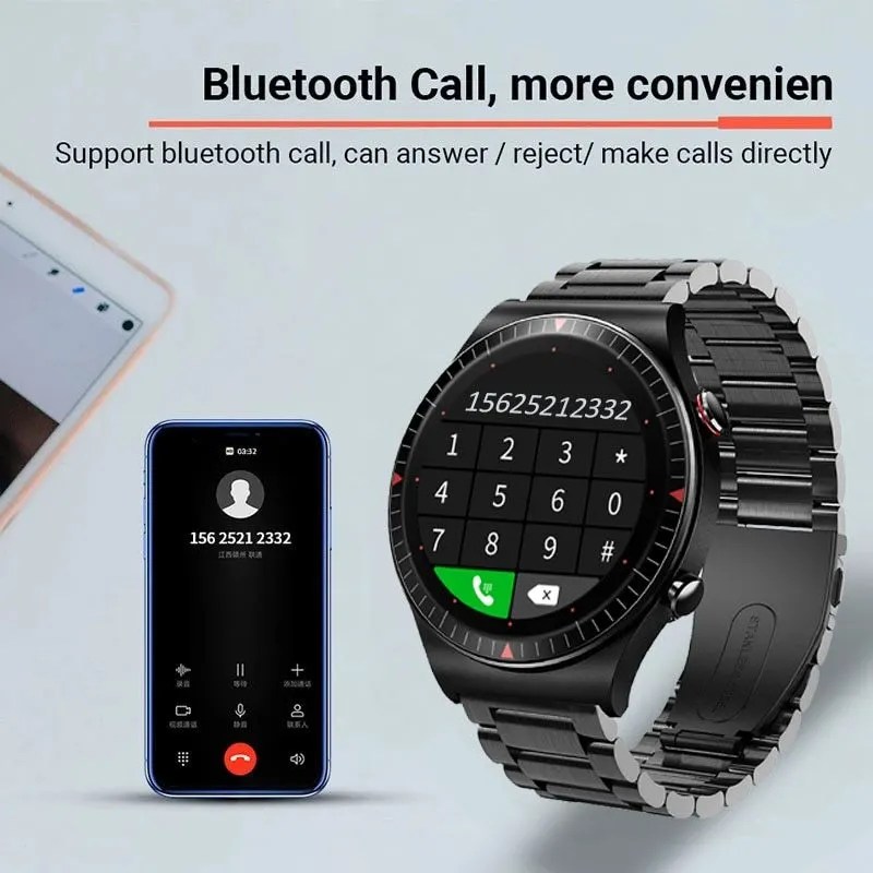 Bluetooth Call Smart Watch 4G ROM Men Local Music Heart Rate Fitness