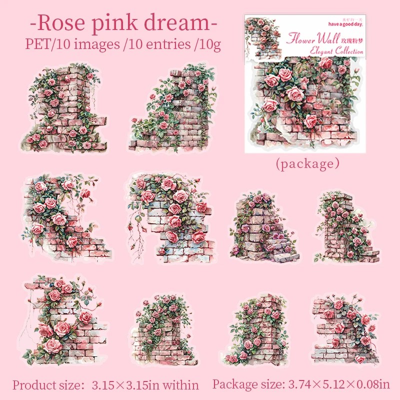 Journalsay Flower Walls Elegant Collections Series Vintage Flower Wall