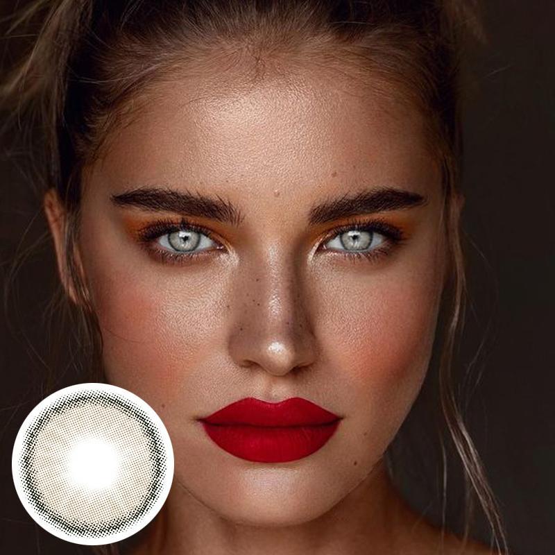 Natural light yellow (12 months) contact lenses