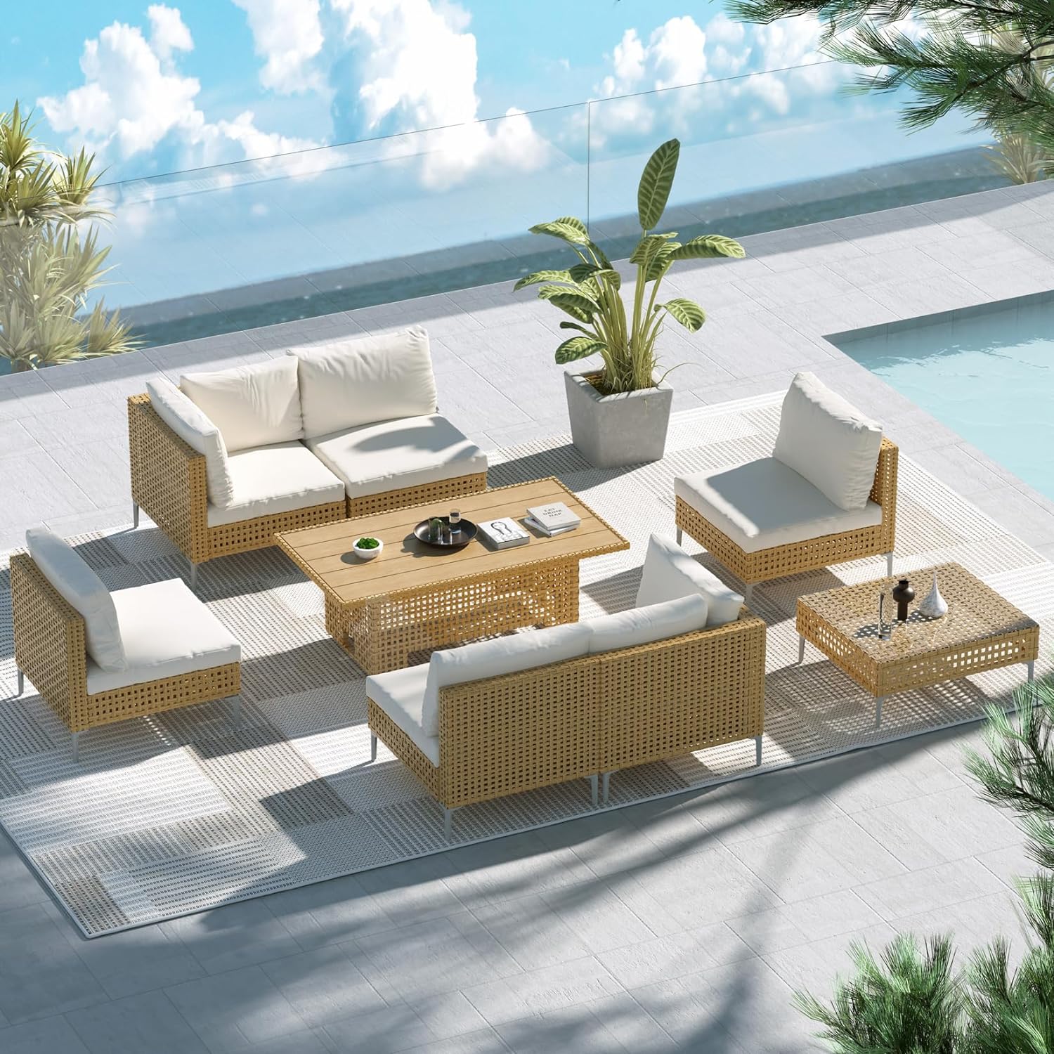 outdoor sectional 5 piece outdoor patio set grand patio outdoor