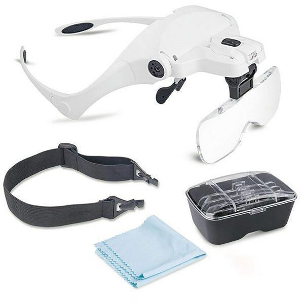 LED Eyeglasses Headband Magnifier