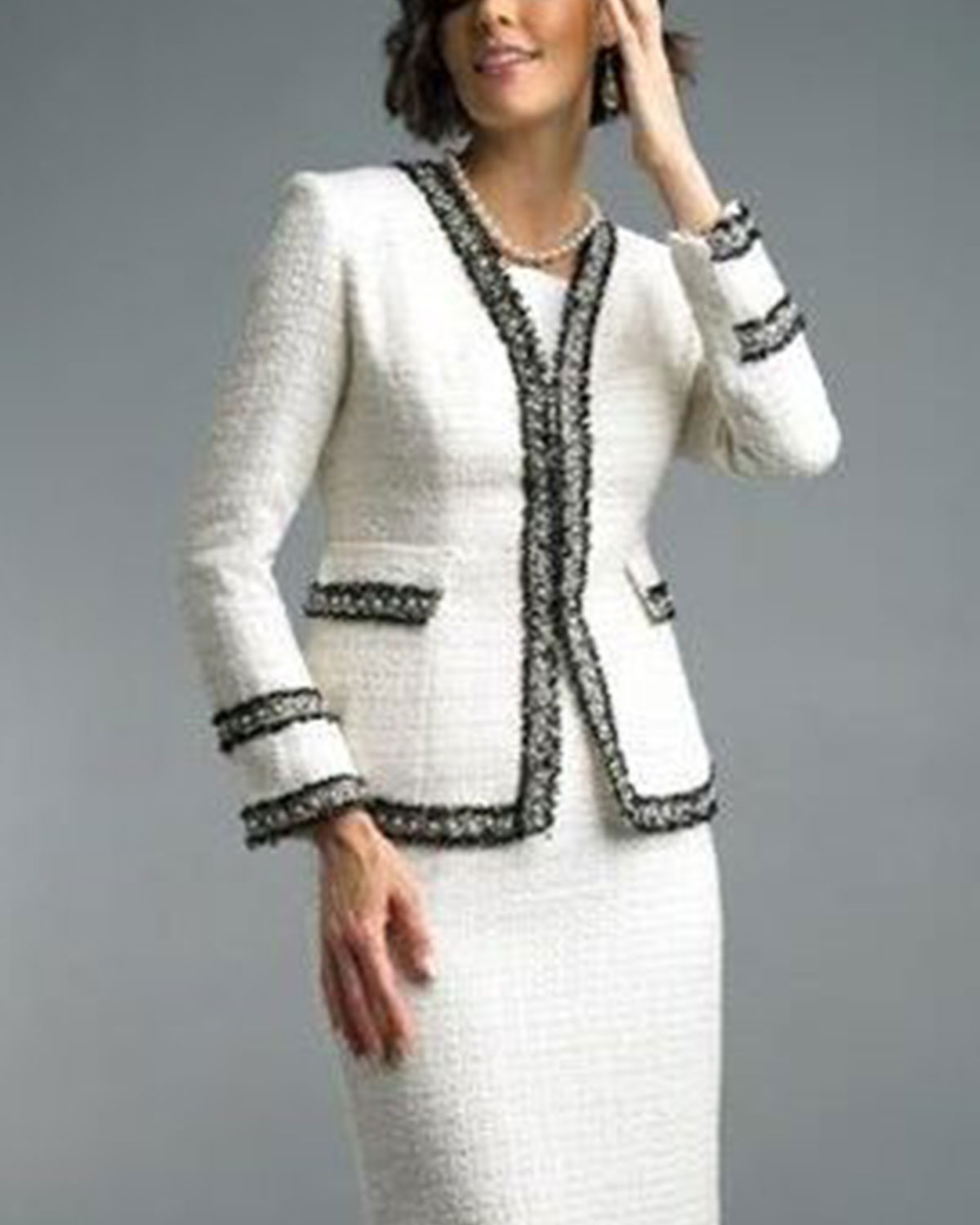 Vintage Tweed Jacket and Dress TwoPiece Set