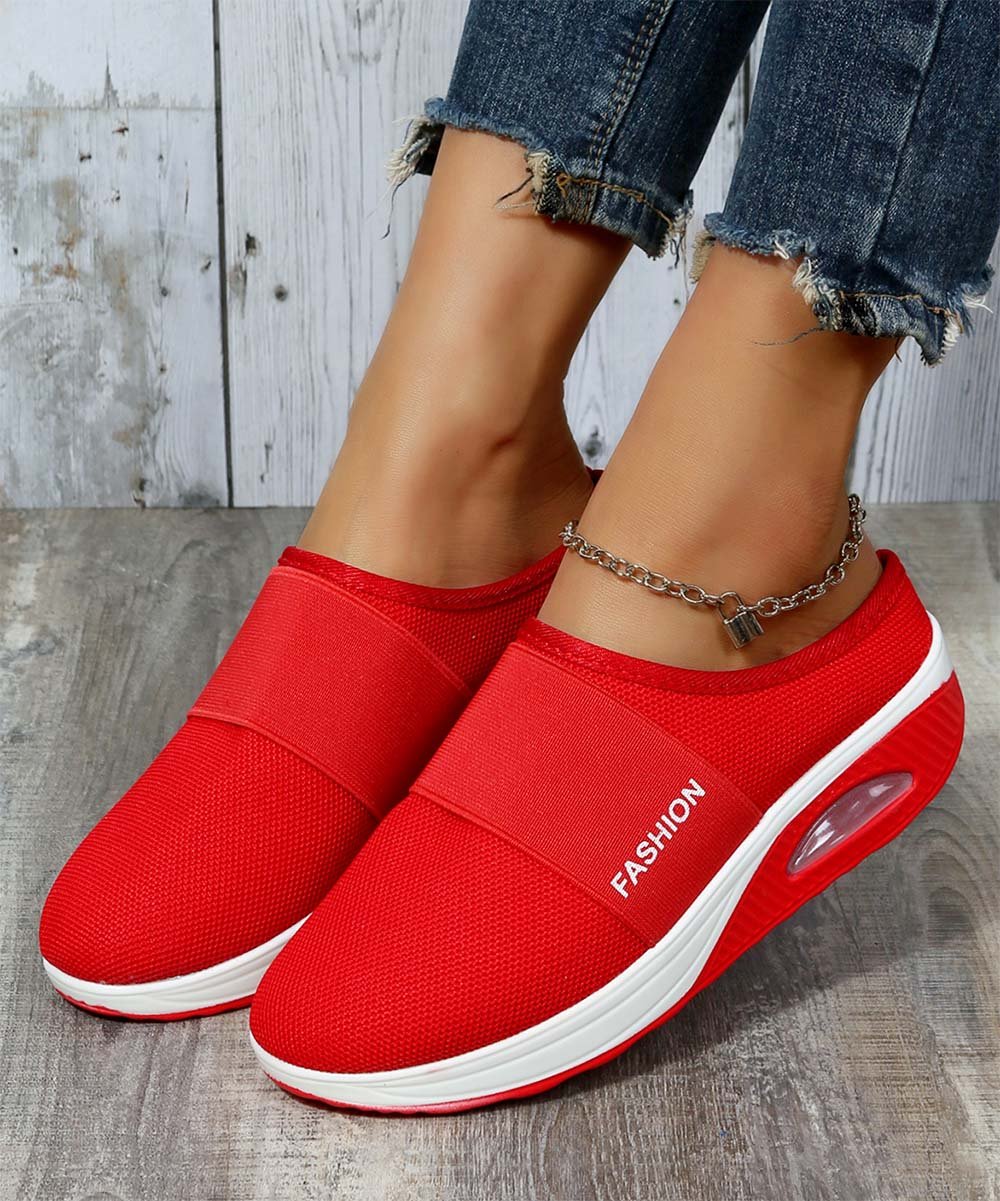 Red SlipOn Sneaker Women