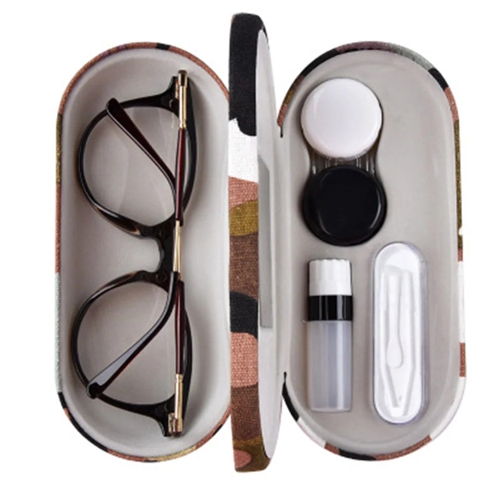 Dual Use Glasses Case New Design 2 In 1 Camouflage Double Layer Reading