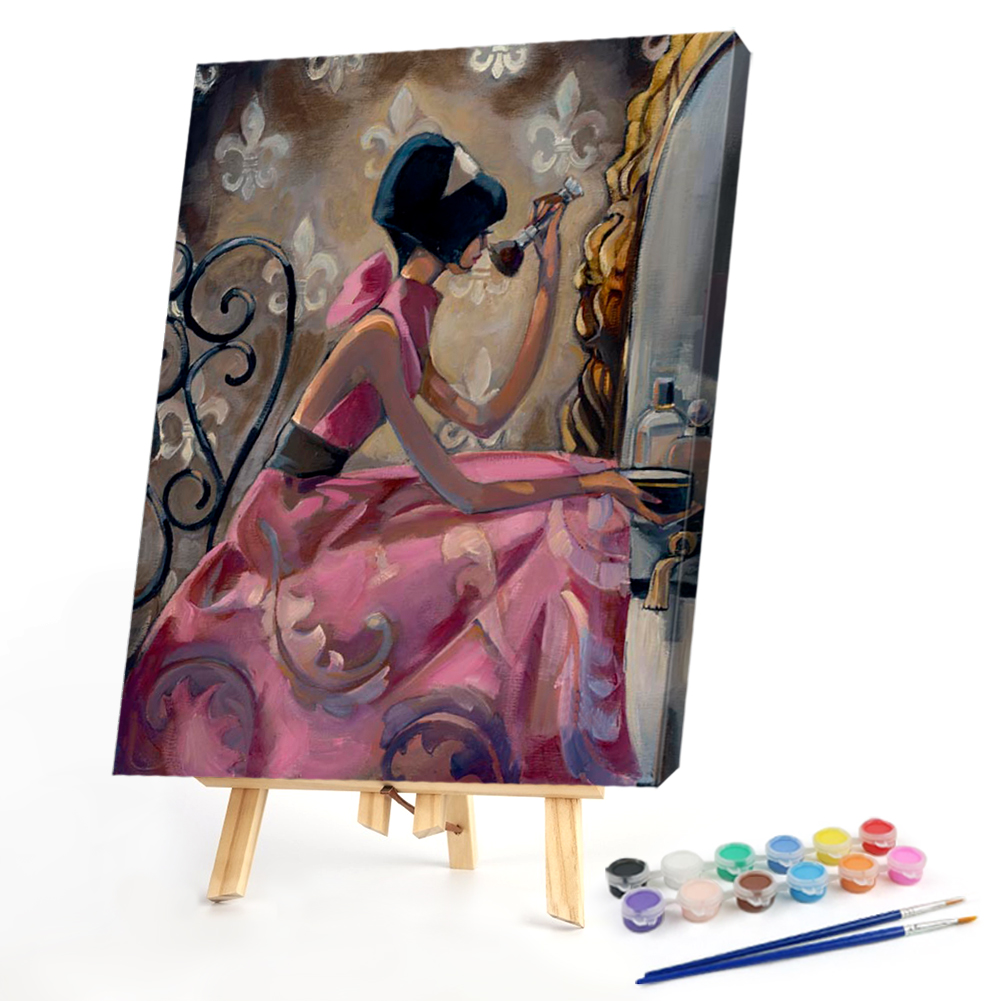 DIY Painting By Numbers Kit Big Dress Girl (40*50cm)