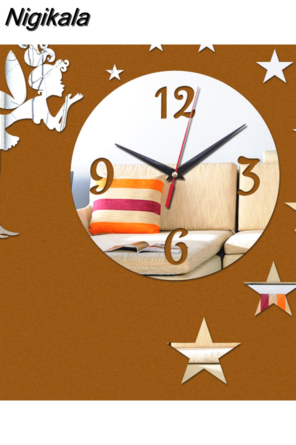 Nigikala New Wall Clock Reloj De Pared Watch Large Decorative 3d Clocks