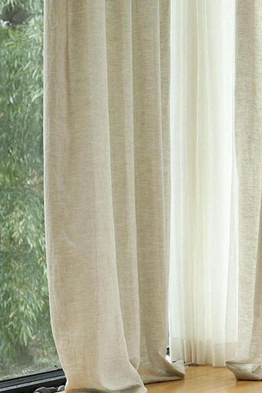Luxurious 100 Pure Linen Curtains by