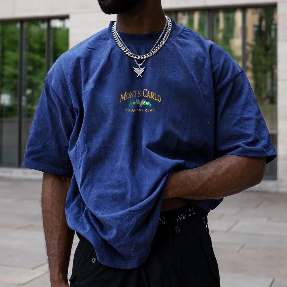 Men's Vintage Print Oversized TShirt