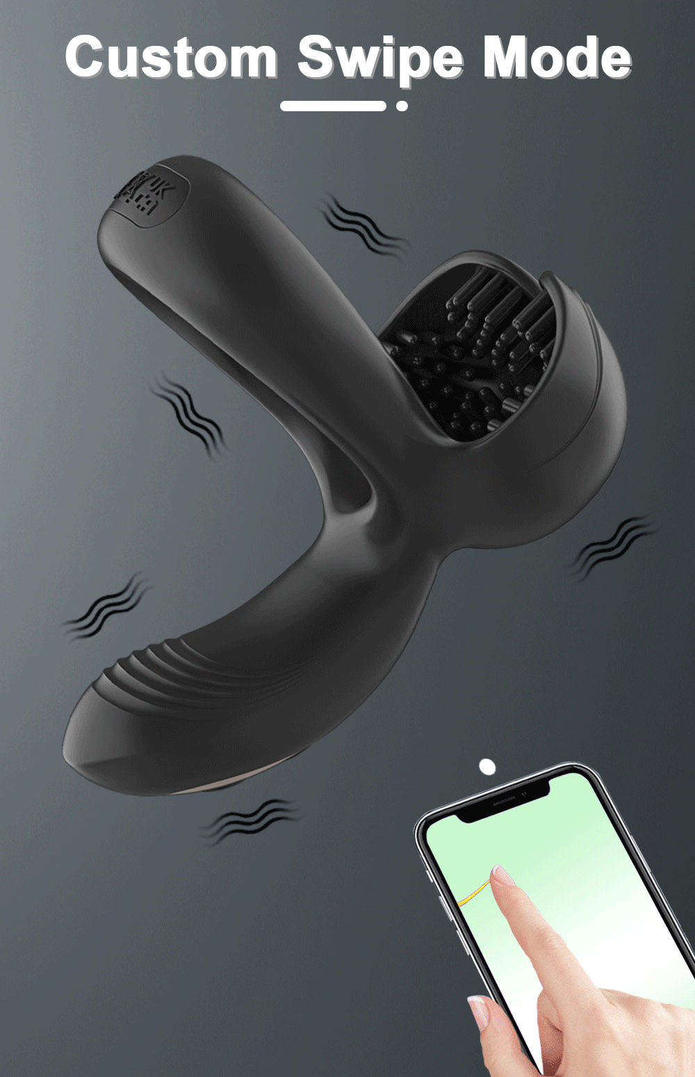 APP Control Perineal Stimulation Pocket Egg Vibrating Cock Ring With