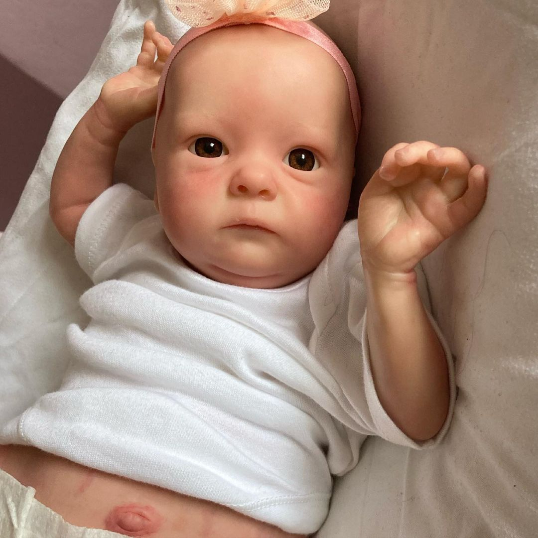 18'' Soft Lifelike Full Body Reborn Baby Doll Named Edith