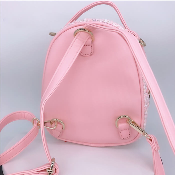 Mini Children Backpack Purse with Stuffed Bunny Gift for Girls