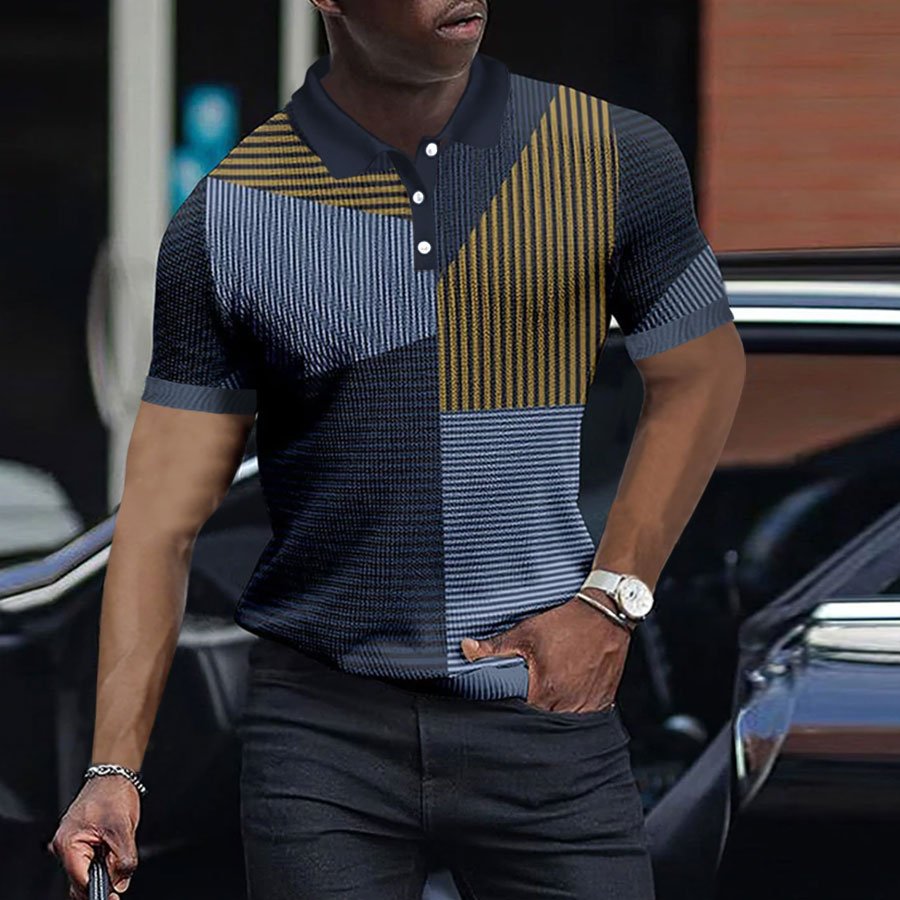 Men's Business Casual Polo Shirt