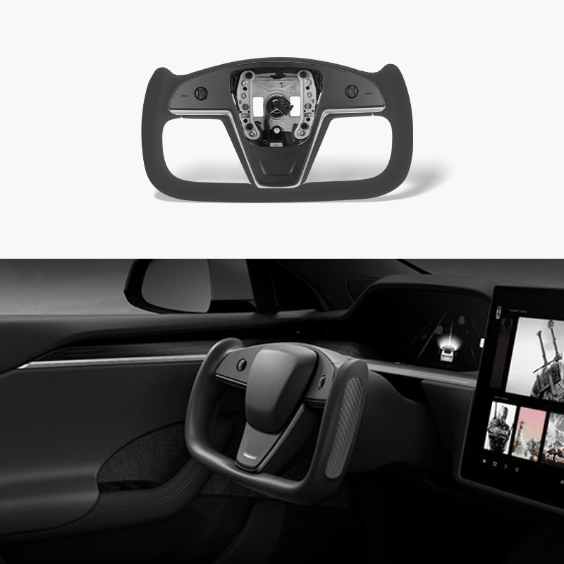 2021+ Model S/X Plaid Original Factory Style Yoke Steering Wheel