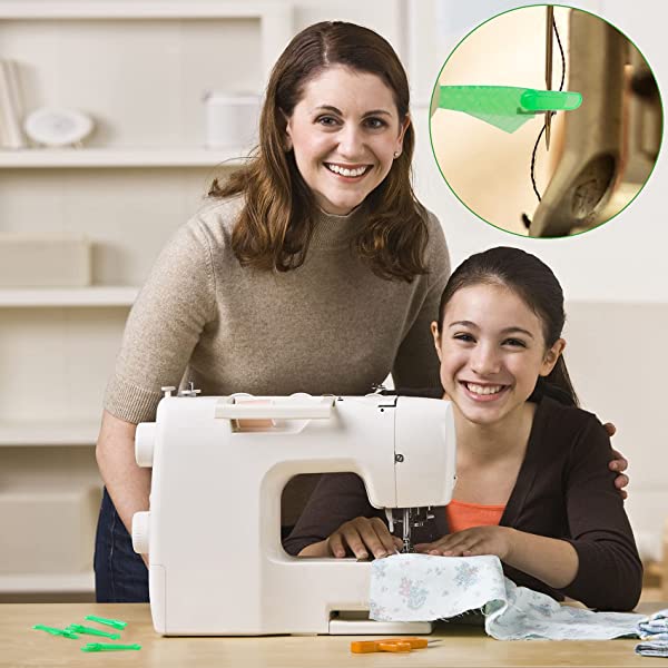 PAGOW 30pcs Sewing Machine Needle Automatic Inserter, Fish Type Sewing