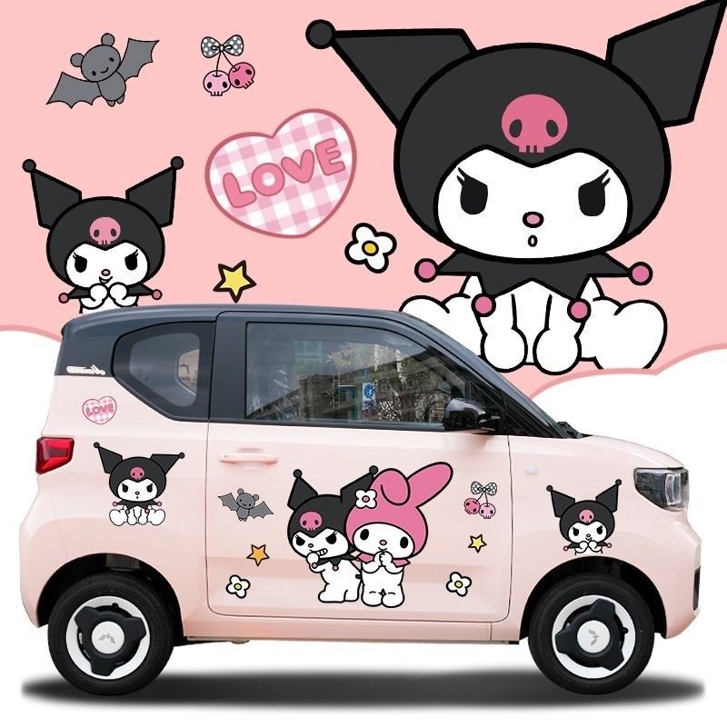 My Melody & Kuromi Car Sticker Lovesickdoe