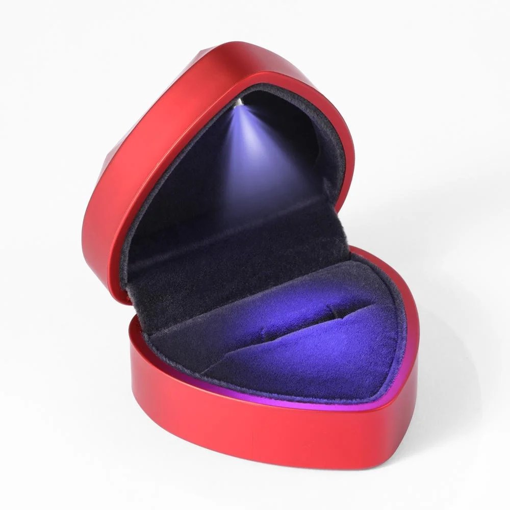 Ring Box with LED Light Jewelry Gift Box