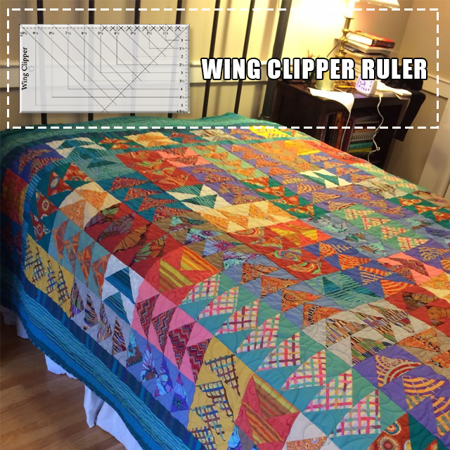 Wing Clipper Ruler for Making Perfect Flying Geese