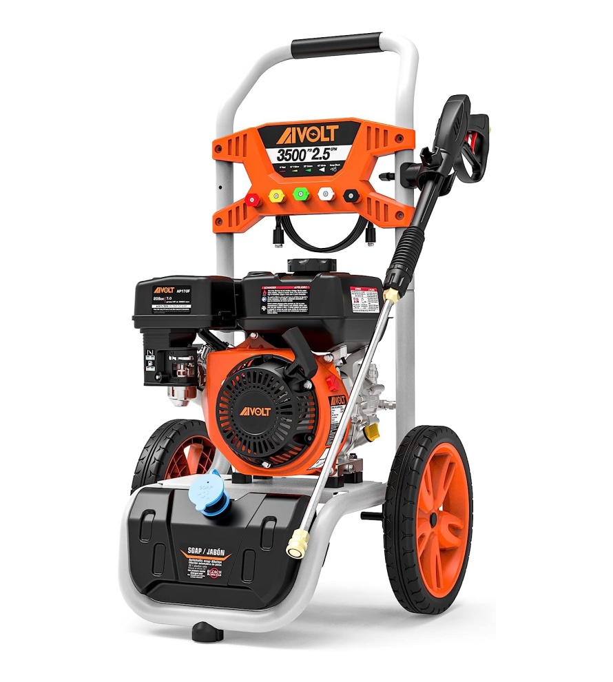 AIVOLT Gas Pressure Washer, 3500 PSI 2.5 GPM Gas Powered Pressure