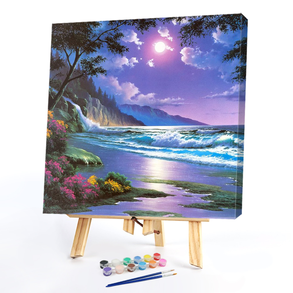 20*20CM Paint By Numbers Beach