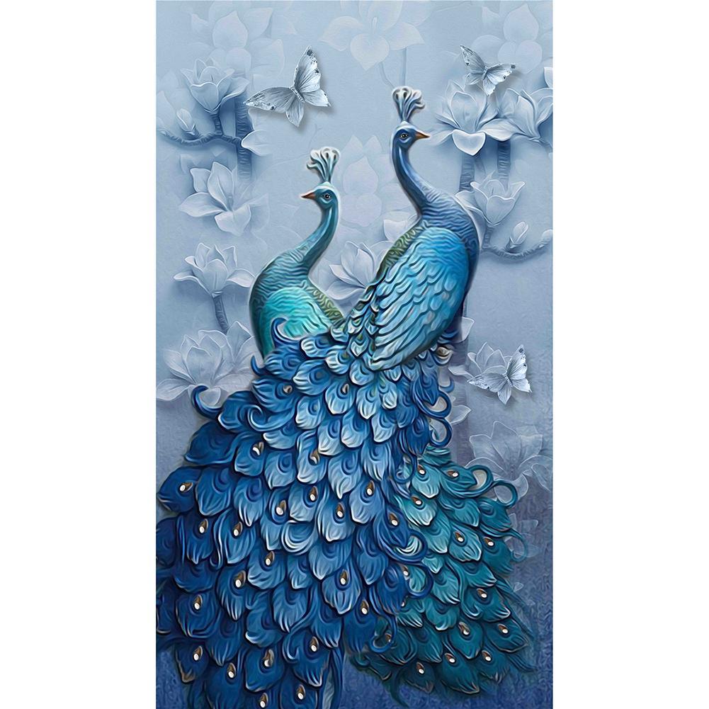 Peacock Full Square Diamond Painting