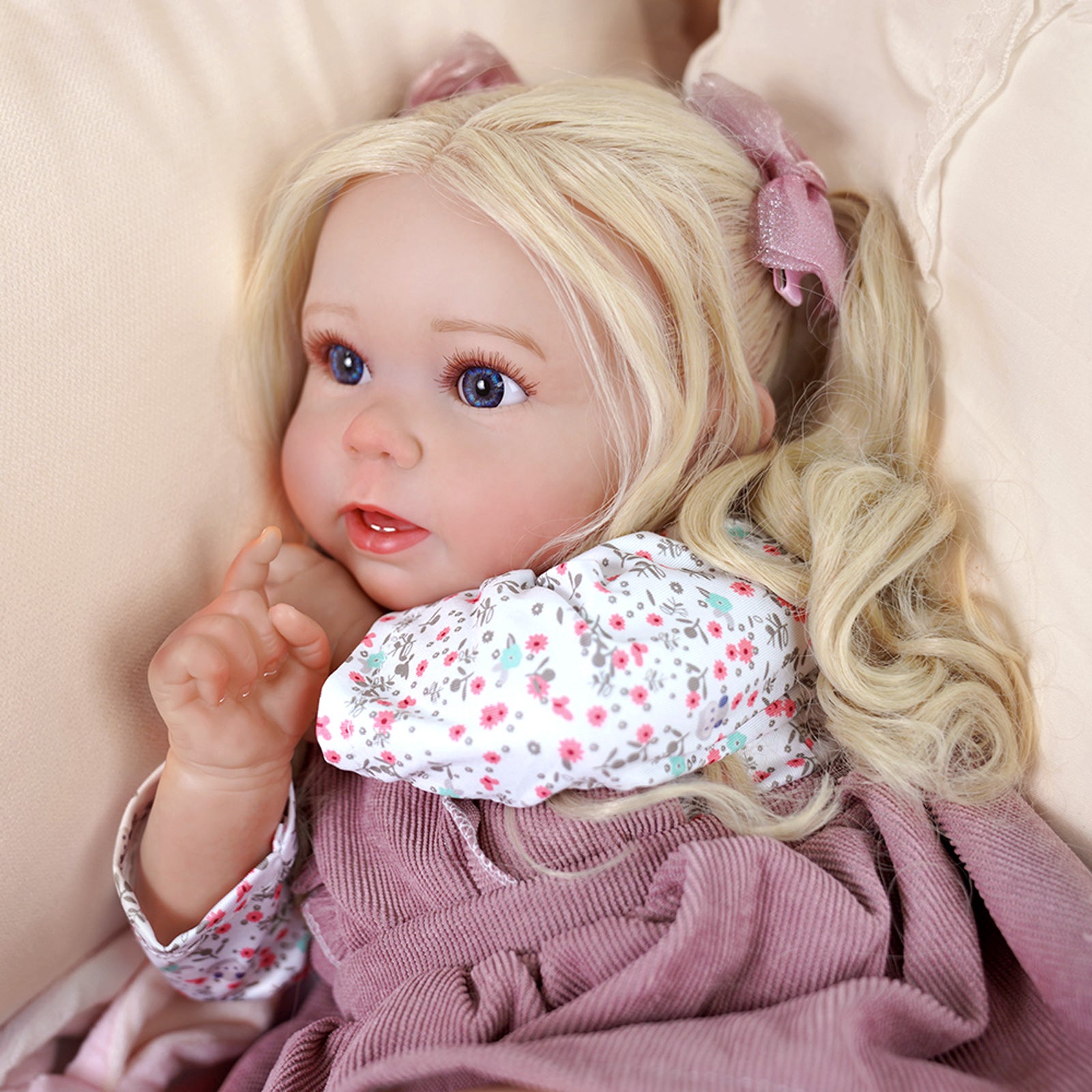 20'' Reborn Toddler Baby Girls Doll Real Lifelike Awake Realistic