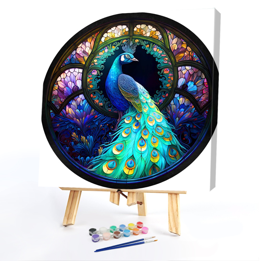 PeacockPaint by Numbers Acrylic Painting 40*40cm