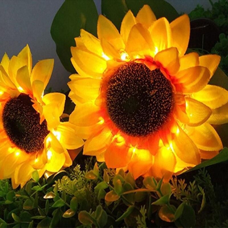 Incredible Solar Powered Sunflower Lights