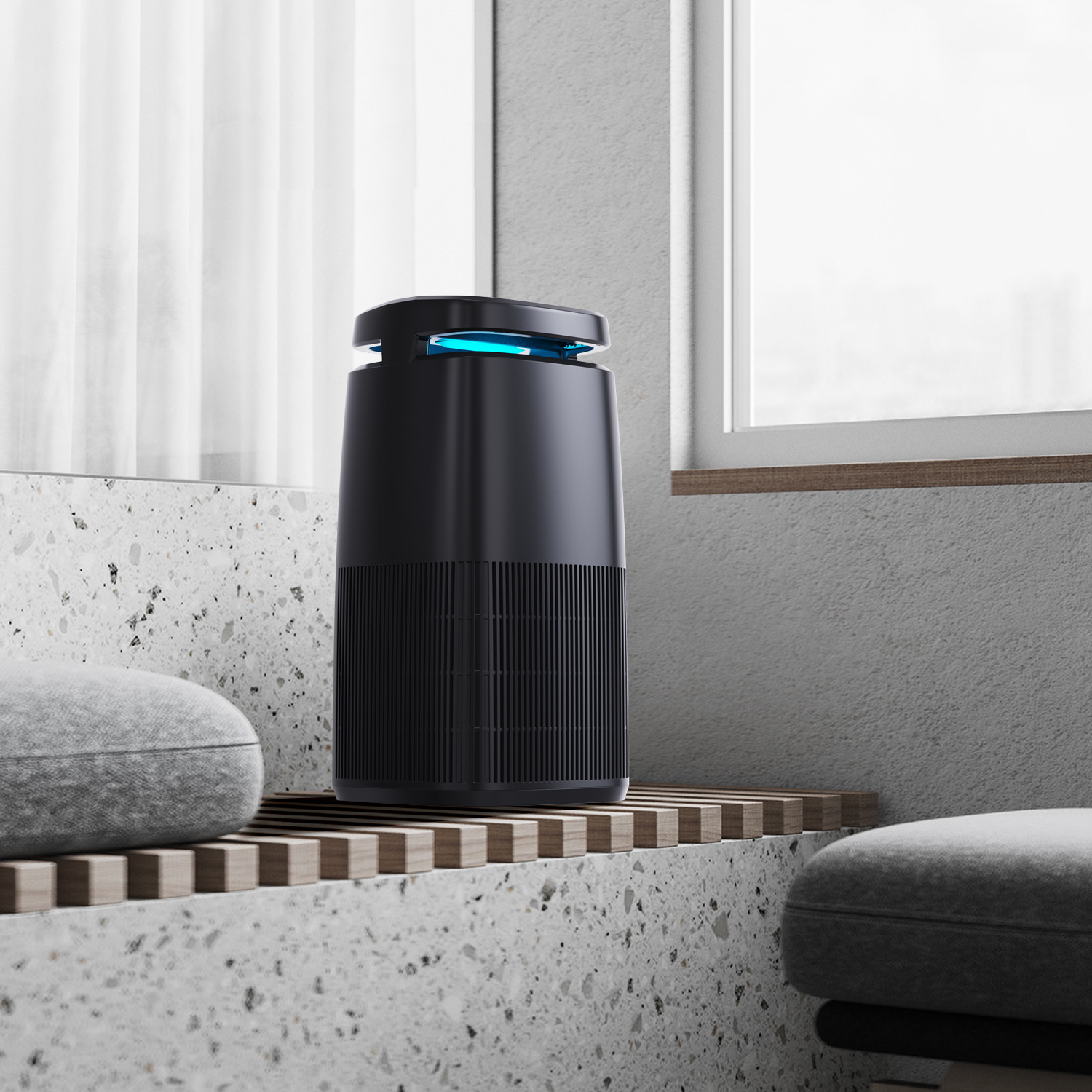 Breezome 4in1 HEPA Air Purifier Removing Dust Pollen Pet Dander Odor