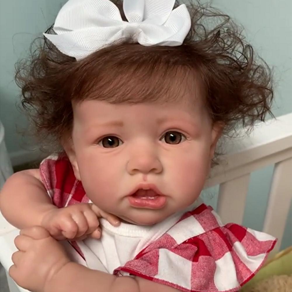 Rsgdolls® 20'' Handmade Reborns Erica With Brown Hair and Eyes Reborn