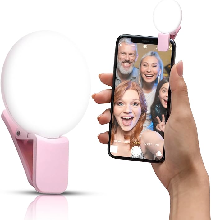 Selfie Ring Light Clip on(Rechargeable)