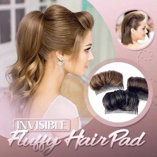 Princess shape invisible fluffy hair cushion lazy hair clip