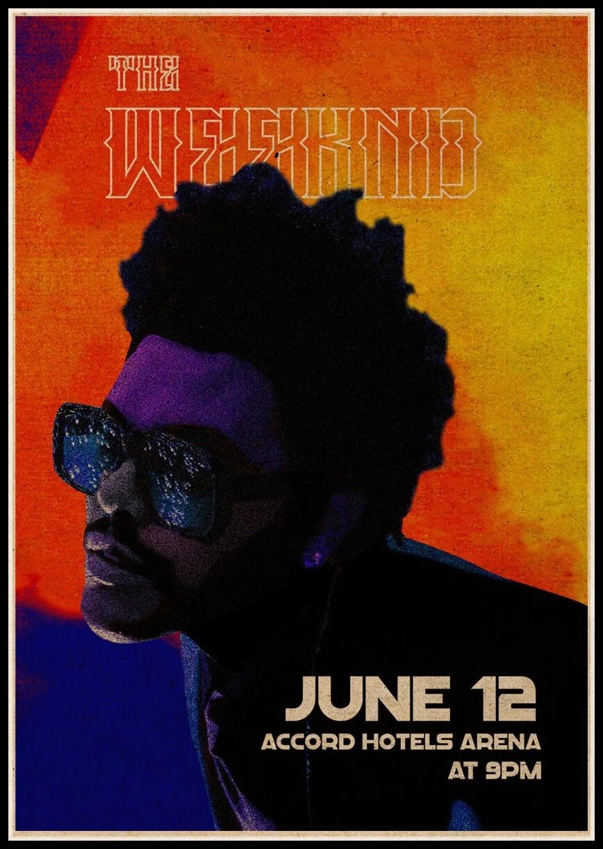 Athvotar Rapper Posters Hip Hop The Weeknd Wiken Potted Brother Quality