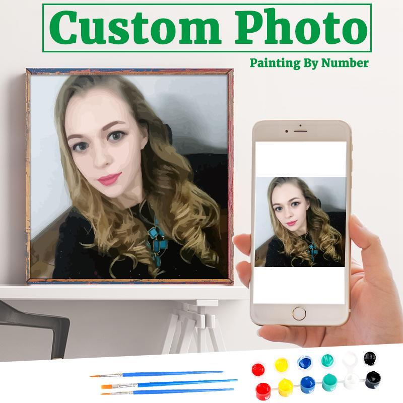 Personality Photo Customized DIY Paint By Numbers Kits