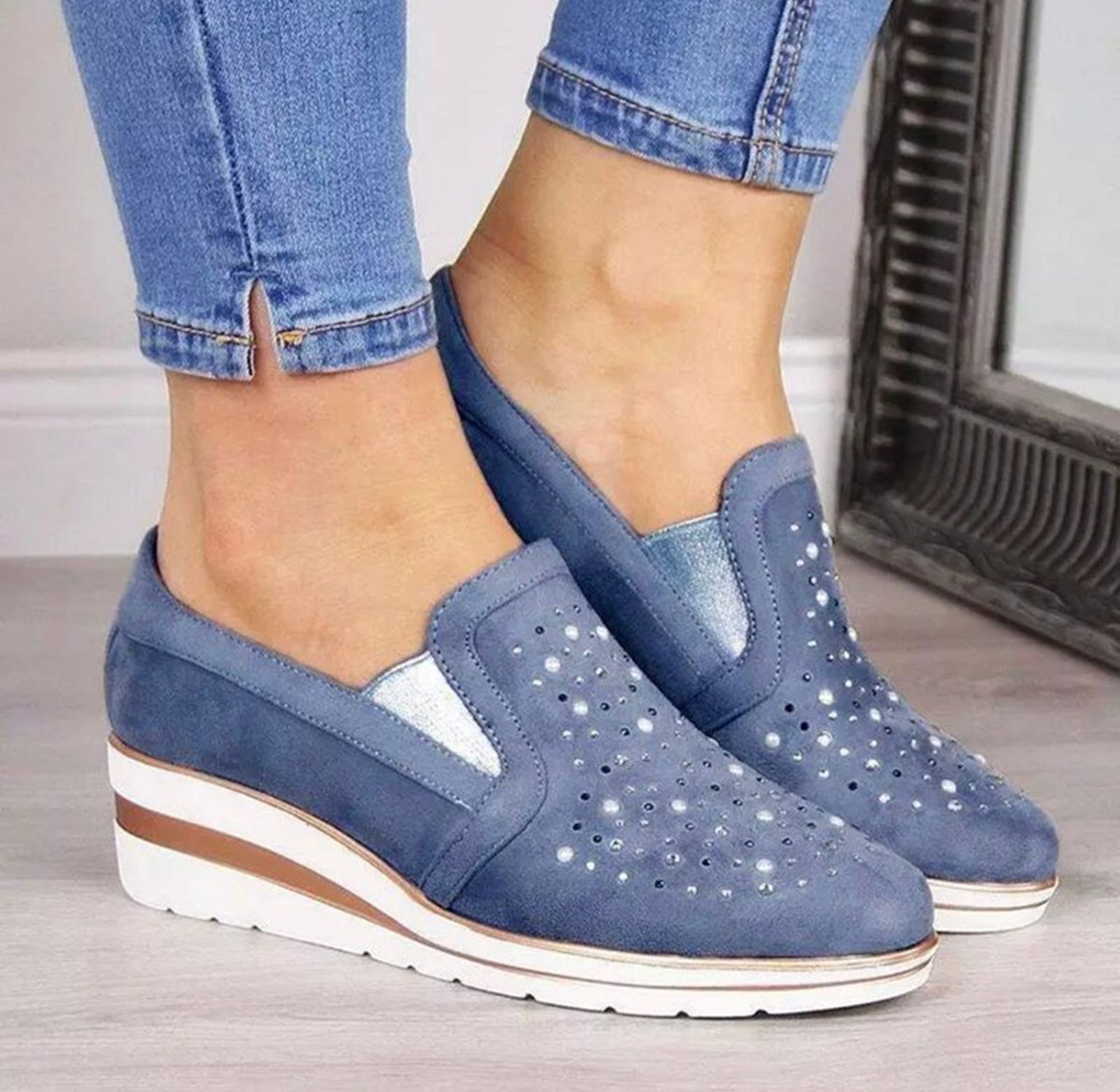 New water diamond European and American casual shoes women's spring and